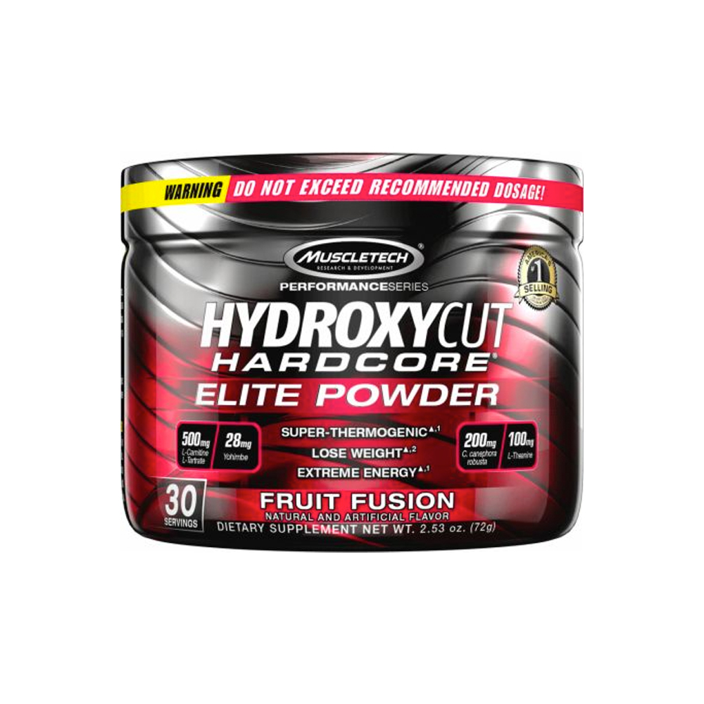 Muscletech HydroxyCut Hardcore Elite Powder Xtreme Nutrition.