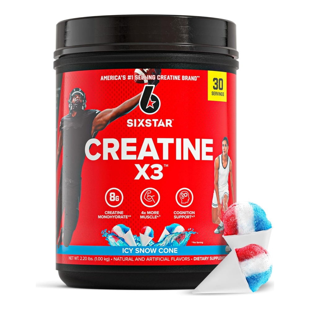 Six Star Creatine Monohydrate Powder X3
