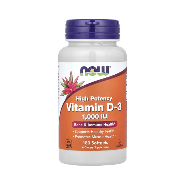 Now Foods Vitamin D-3 1,000 IU 180 Softgels