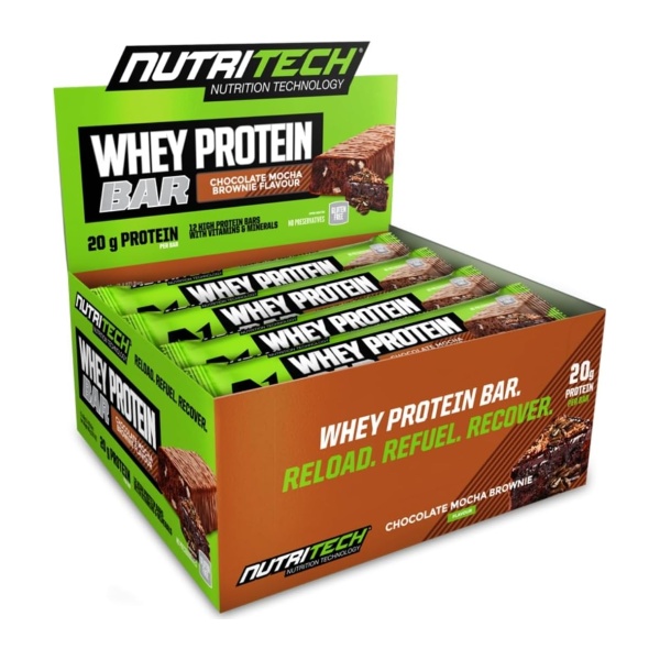 Nutritech Whey Protein Bars (box of 12)